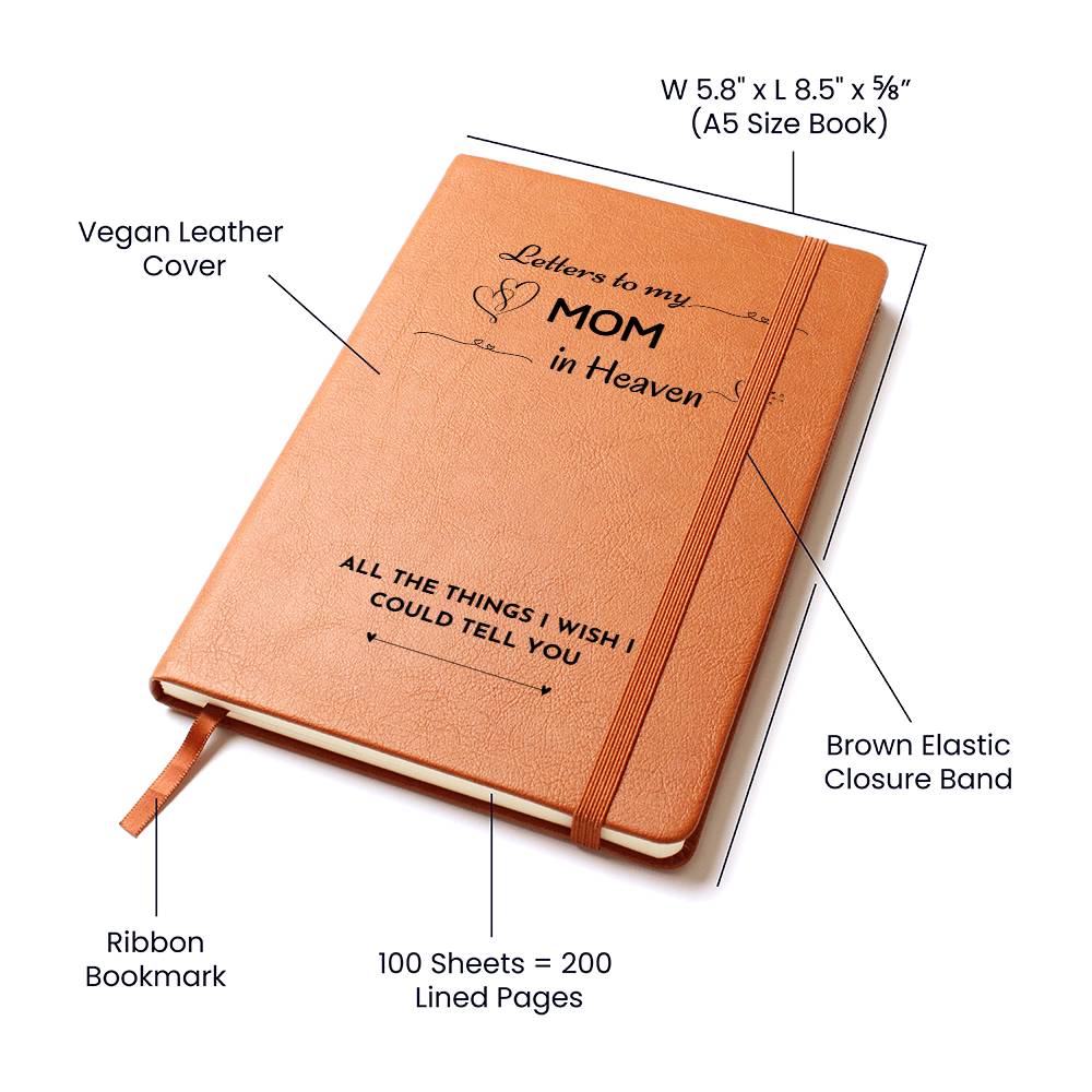 Letters to My Mom Leather Memorial Journal