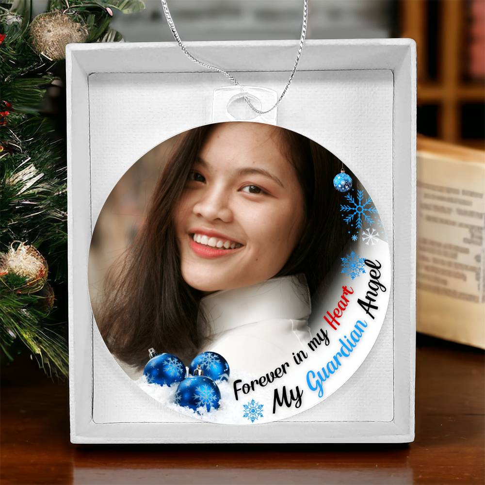 Guardian Angel Photo Acrylic Ornament