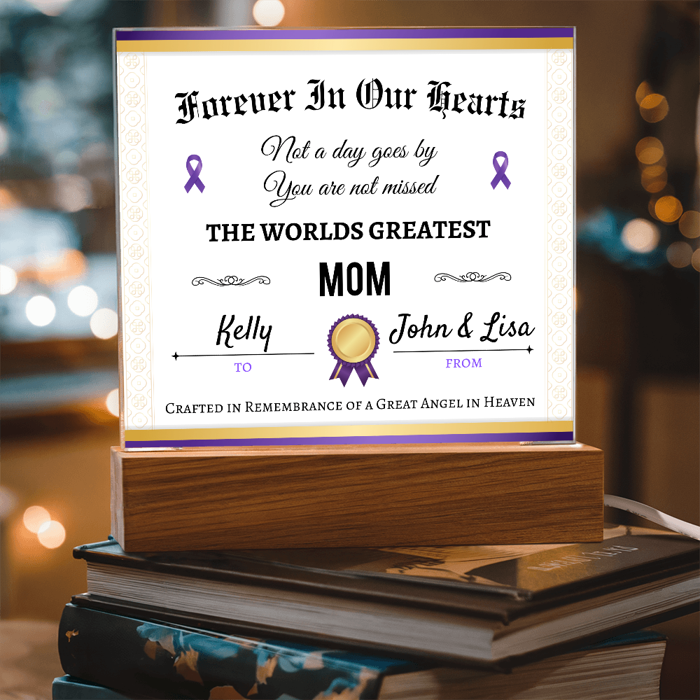 Custom Remembrance Acrylic Plaque Gift