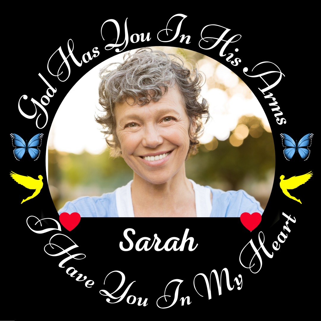 In His Arms Name Photo Memorial Necklace - Resting Angels