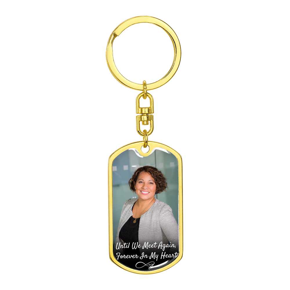 Until We Meet Again Photo Memorial Keychain - Resting Angels
