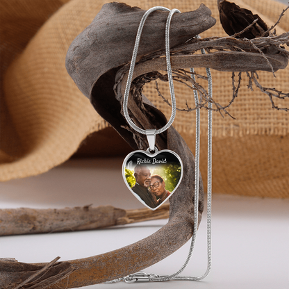 Unbroken Vows Heart Memorial Necklace