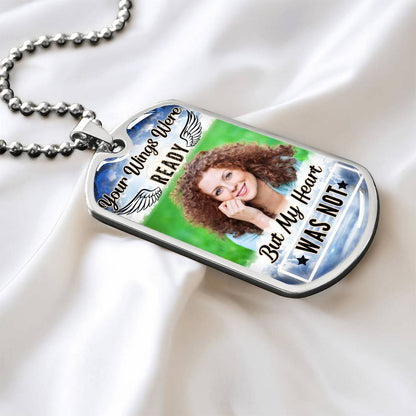 My Heart Was Not Ready Dog-tag Necklace