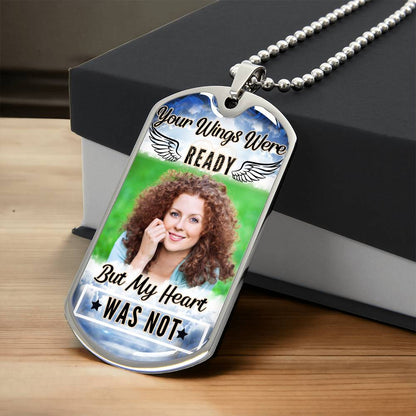 My Heart Was Not Ready Dog-tag Necklace