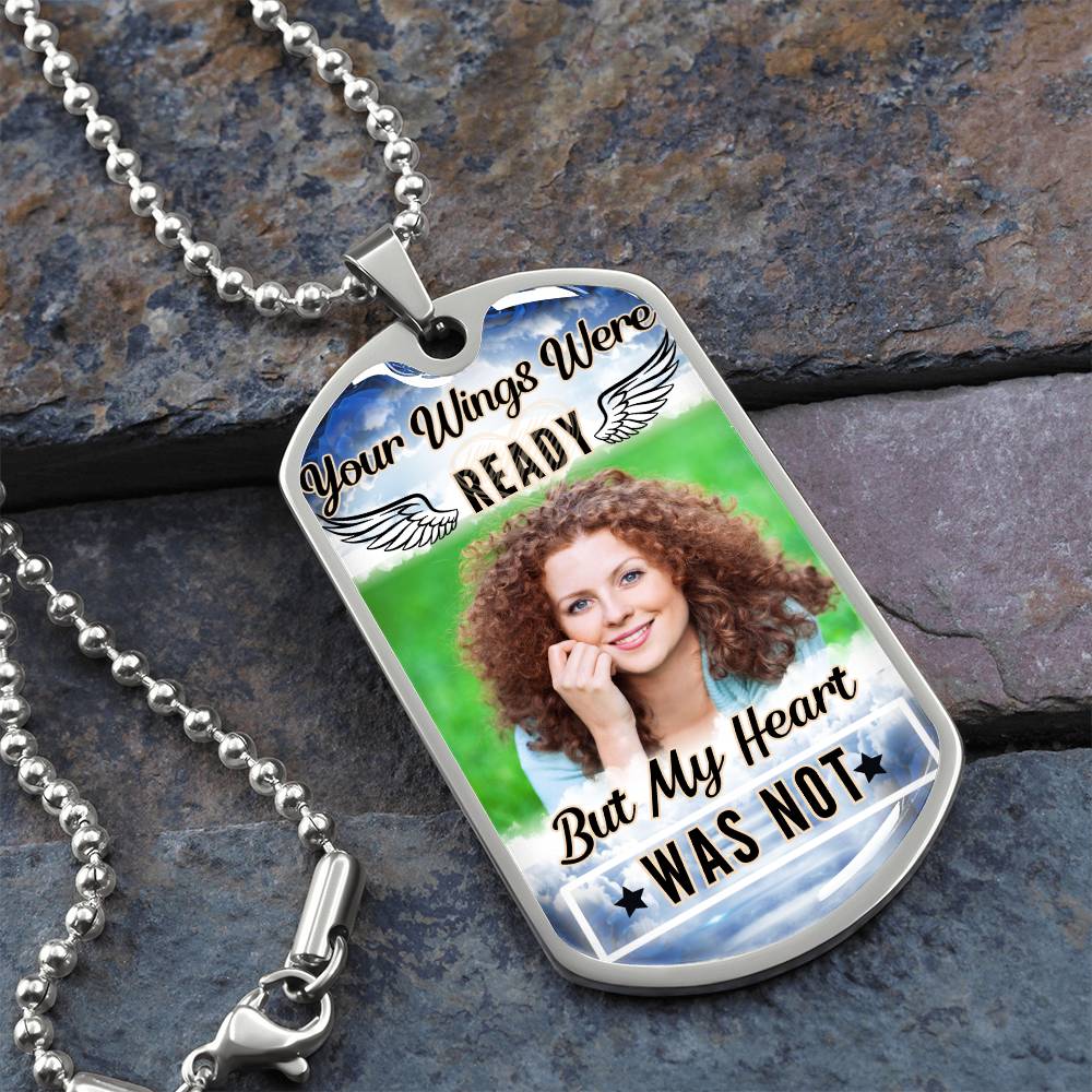 My Heart Was Not Ready Dog-tag Necklace