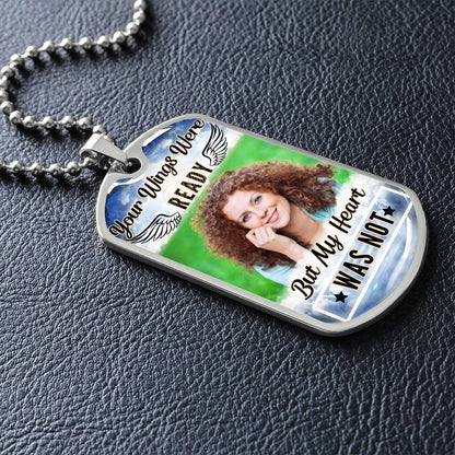 My Heart Was Not Ready Dog-tag Necklace