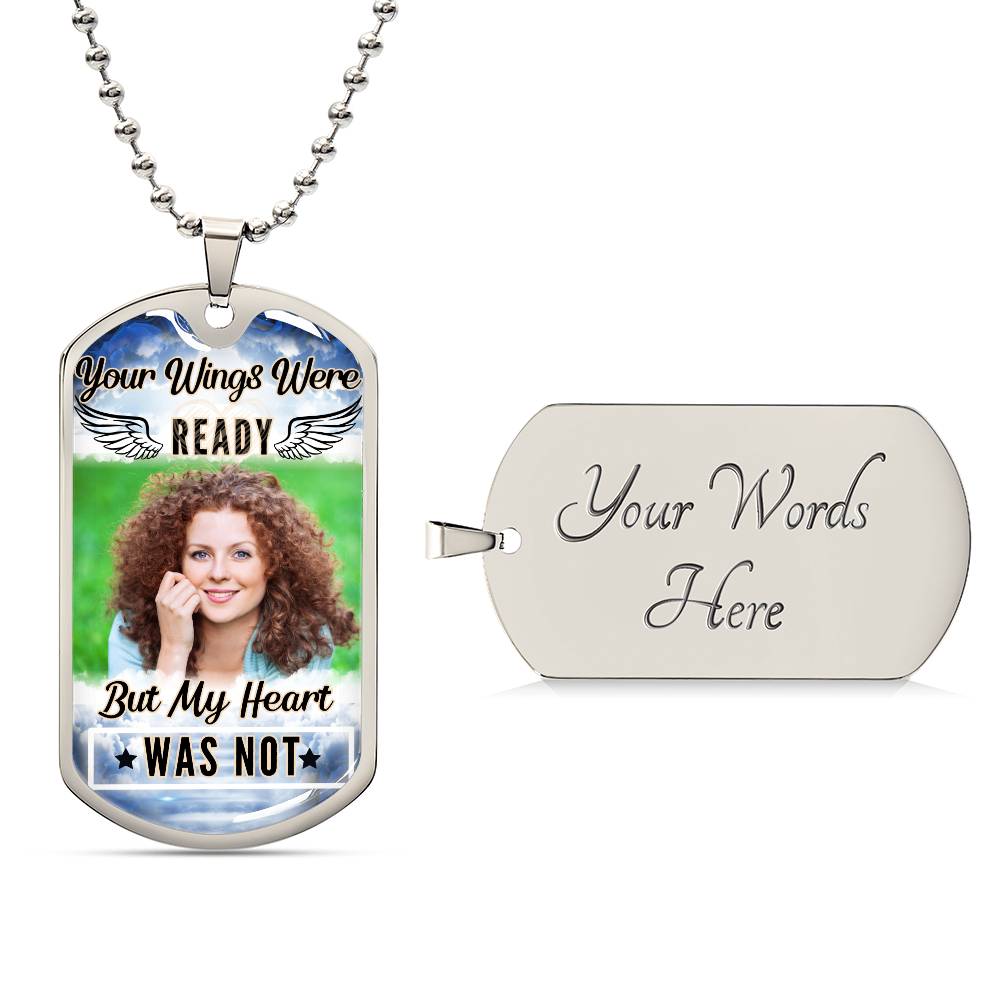 My Heart Was Not Ready Dog-tag Necklace