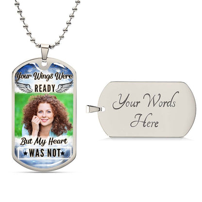 My Heart Was Not Ready Dog-tag Necklace