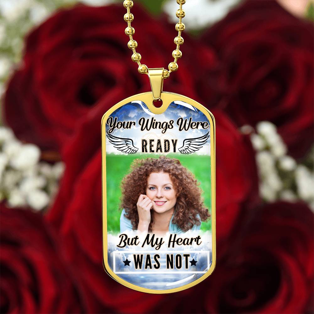 My Heart Was Not Ready Dog-tag Necklace