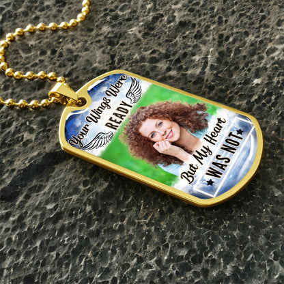 My Heart Was Not Ready Dog-tag Necklace