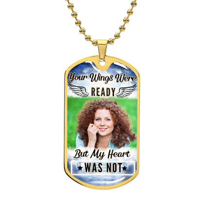 My Heart Was Not Ready Dog-tag Necklace