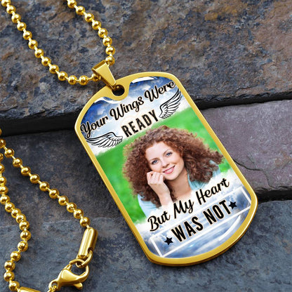 My Heart Was Not Ready Dog-tag Necklace