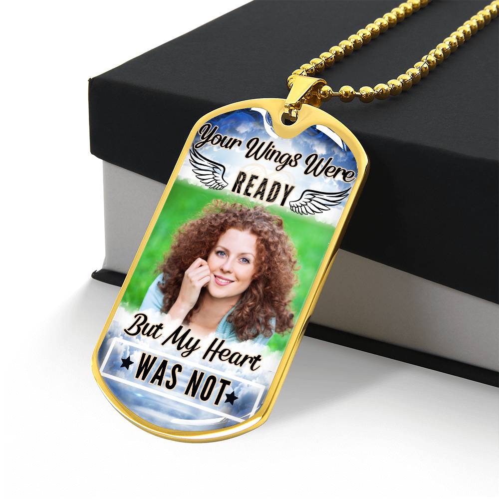 My Heart Was Not Ready Dog-tag Necklace