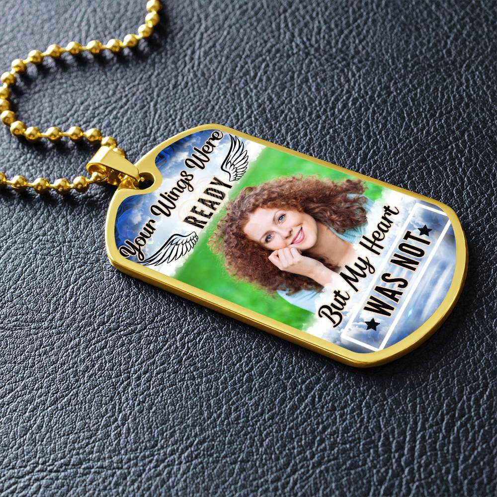 My Heart Was Not Ready Dog-tag Necklace