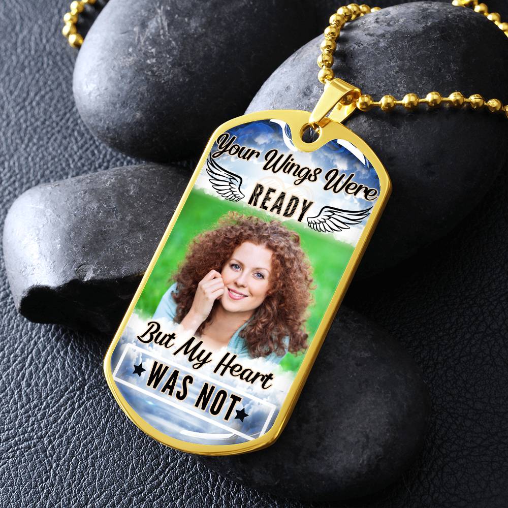 My Heart Was Not Ready Dog-tag Necklace