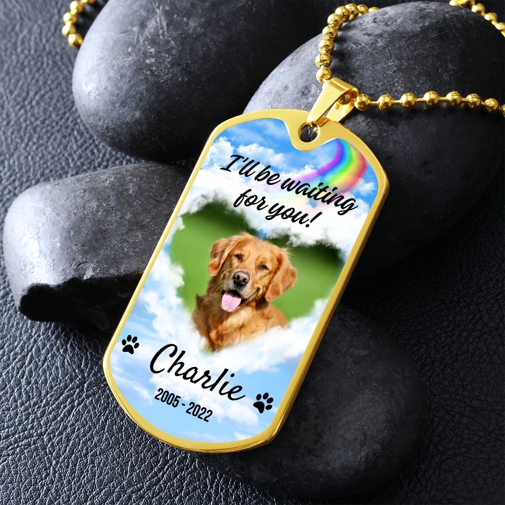 Pet memorial dog clearance tags