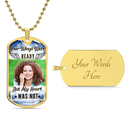 My Heart Was Not Ready Dog-tag Necklace