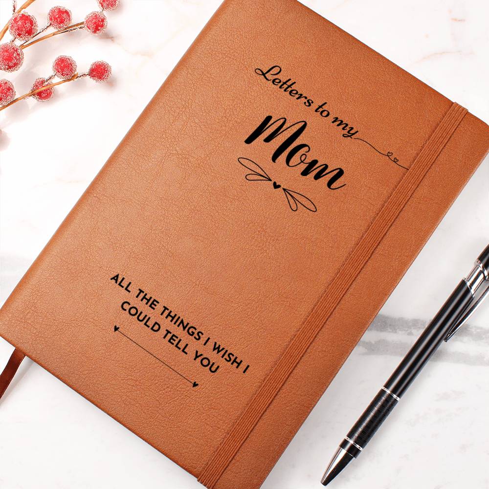 Letters to My Mom Leather Memorial Journal
