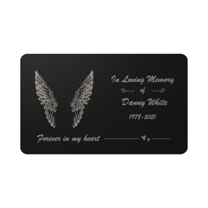 Forever Wings Custom Engraved Wallet Card