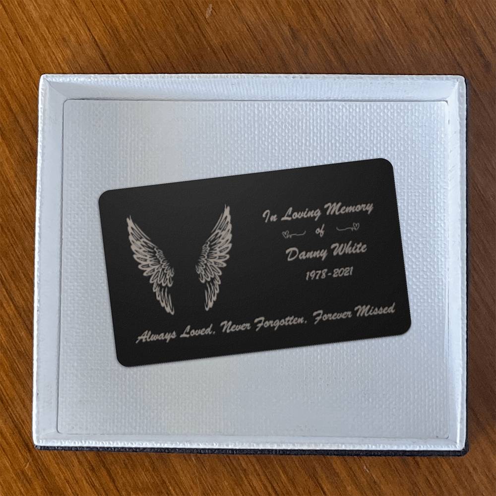 Custom Wings Always Loved Wallet Card