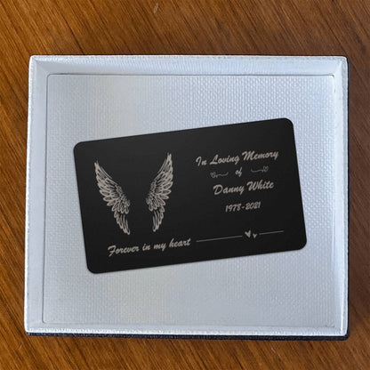 Forever Wings Custom Engraved Wallet Card