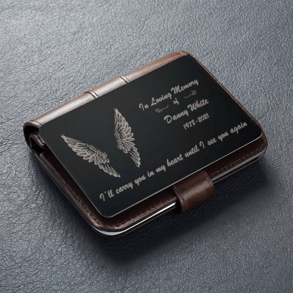 Loving Memory  Custom Engraved Wallet Card