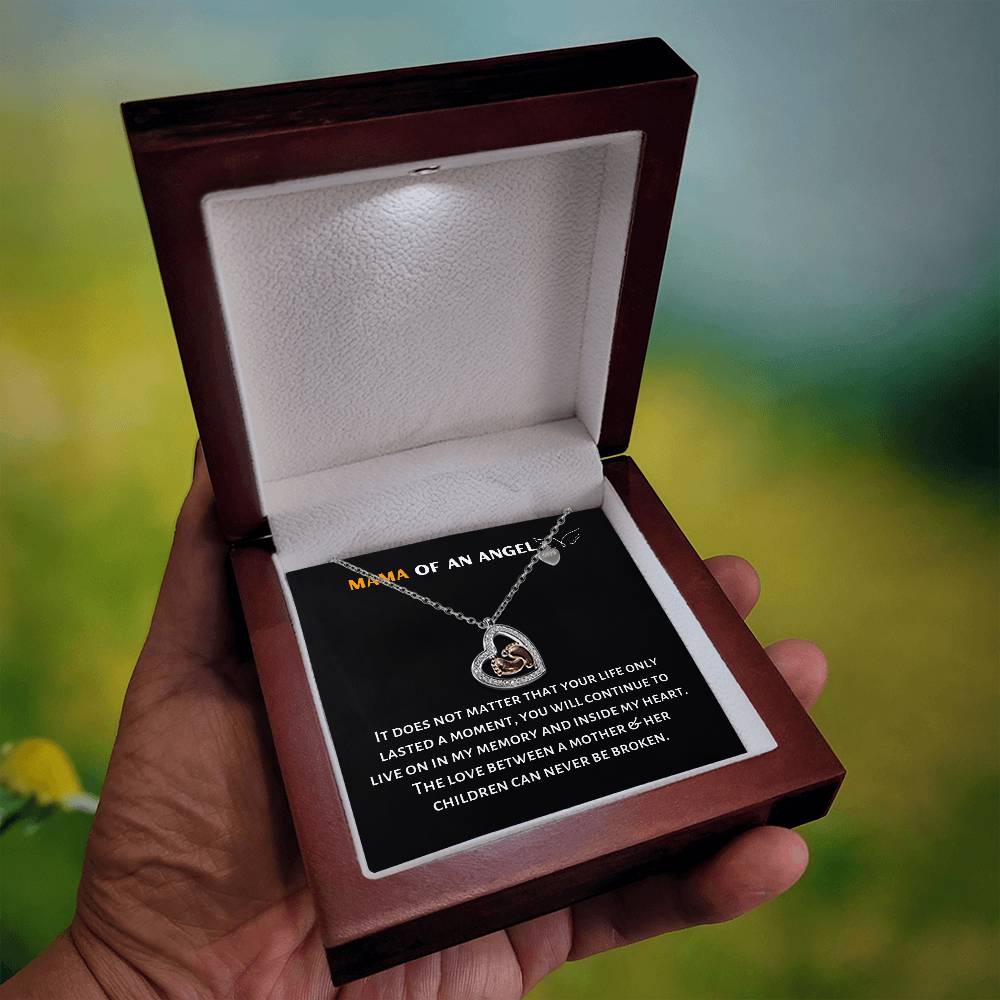 Mama of an Angel Baby Feet Necklace