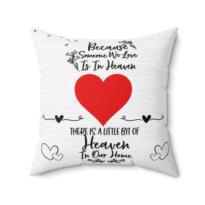 Copy of Copy of Blue Heavenly Square Photo Memorial Pillow