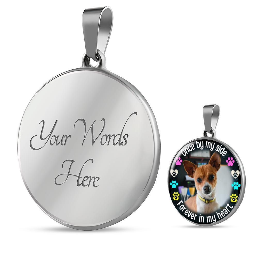 By-My-Side Pet Circle Memorial Necklace