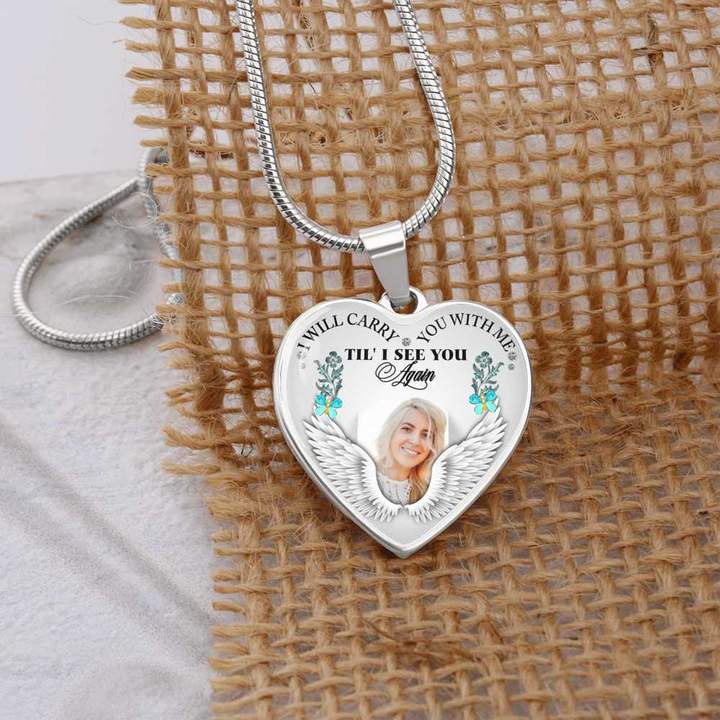 Carry You With Me Photo Memorial Necklace