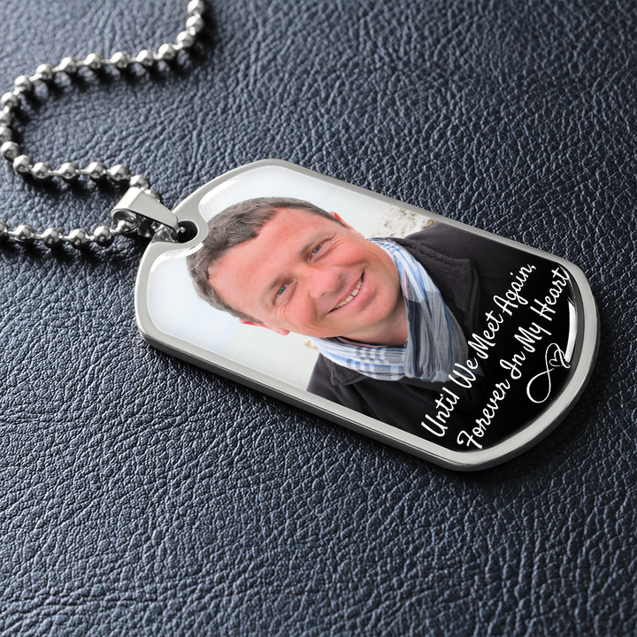 Forever In My Heart Men's Dog-tag Necklace