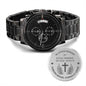 Neale Black Chronograph Watch - Resting Angels