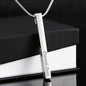 Engraved 4 Sided Memorial Bar Necklace - Resting Angels