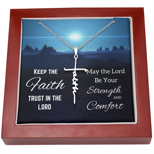 Faith Cross Necklace Comfort Gift