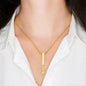 Christmas 3D Engravable Bar Necklace - Resting Angels