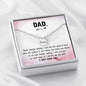 Dad Angel Wing Necklace With Message Card - Resting Angels
