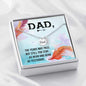 Dad Angel Wing Necklace With Message Card - Resting Angels