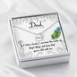 Dad Angel Wing Necklace With Message Card - Resting Angels