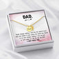 Dad Angel Wing Necklace With Message Card - Resting Angels
