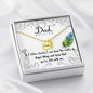 Dad Angel Wing Necklace With Message Card - Resting Angels