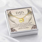 Dad Angel Wing Necklace With Message Card - Resting Angels