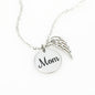 Mom Angel Wing Necklace With Message Card - Resting Angels