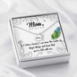 Mom Angel Wing Necklace With Message Card - Resting Angels