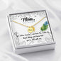 Mom Angel Wing Necklace With Message Card - Resting Angels