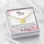 Mom Angel Wing Necklace With Message Card - Resting Angels