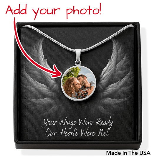 Your Wings Were Ready Circle Necklace