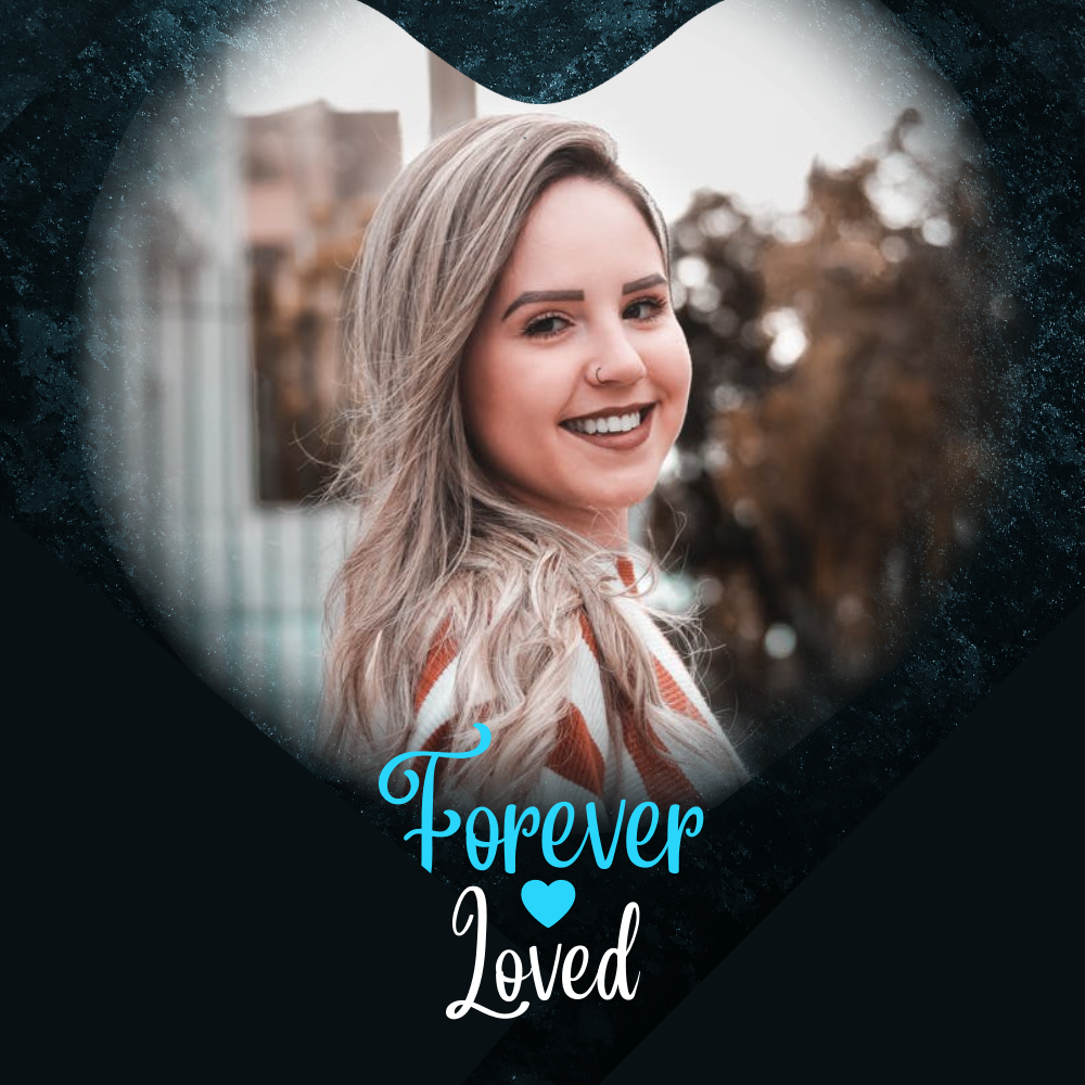 Forever Loved Heart Photo Memorial Necklace