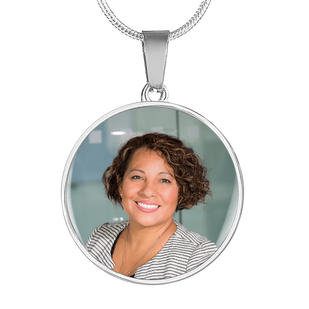 Face engraved sales on pendant