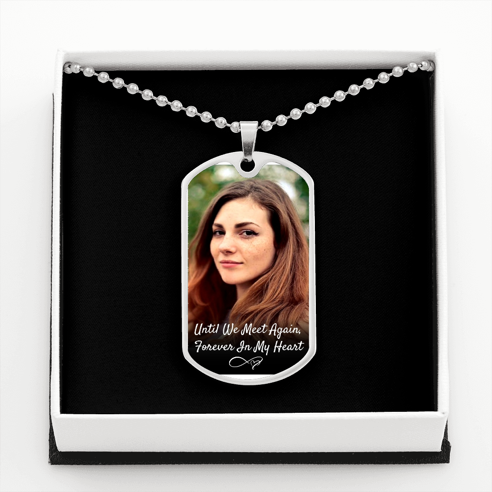 Forever In My Heart Men's Dog-tag Necklace